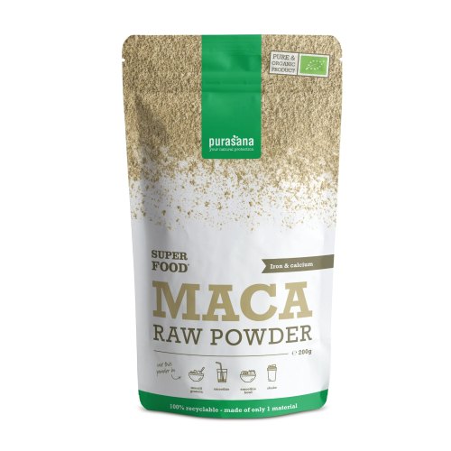 Purasana Maca Raw Powder Biologisch 200 Gramm