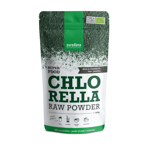 200 gram Purasana Chlorella Poeder Biologisch