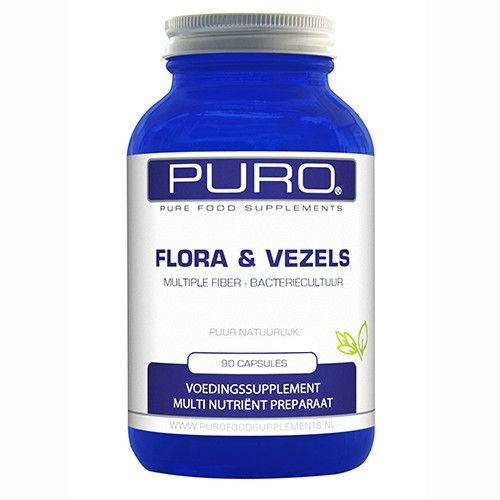 90 capsules Puro Food Supplements Flora & Vezels