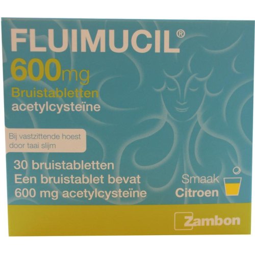 Fluimucil Bruistabletten Acetylcysteine 600 mg 30 effervescent tablets
