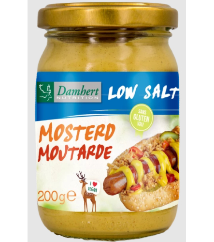 Damhert Low Salt Mosterd 200 Gramm