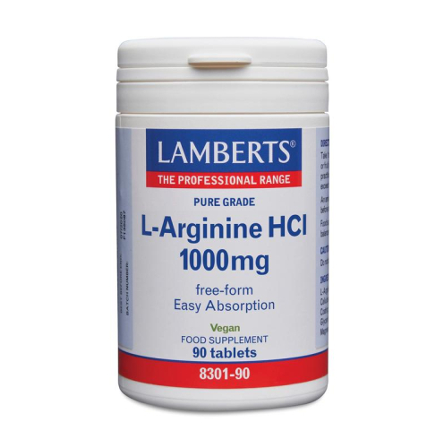 90 tablets Lamberts L-Arginine HCI 1000mg