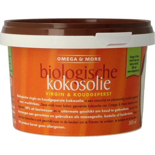 500 Ml Omega & More Kokosolie Virgin Biologisch