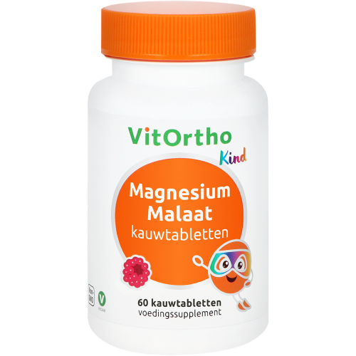 60 kauwtabletten VitOrtho Magnesium Malaat Kind