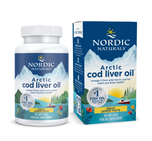 Nordic Naturals Arctic Cod Liver Oil Citroen 90 Softgels