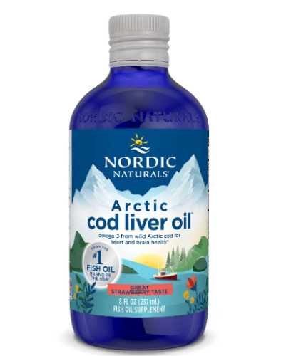 237 ml Nordic Naturals Arctic Cod Liver Oil Aardbei