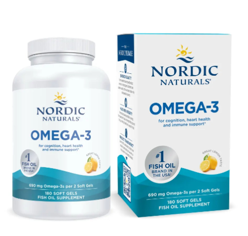 180 softgels Nordic Naturals Omega-3 Citroen