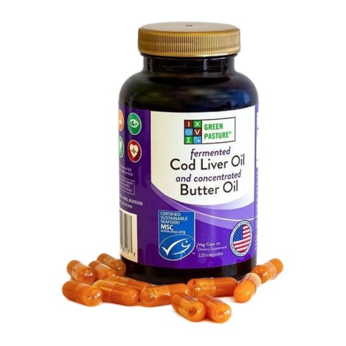 120 Kapseln Green Pasture Fermented Cod Liver Oil and Concentrated Butter Oil
