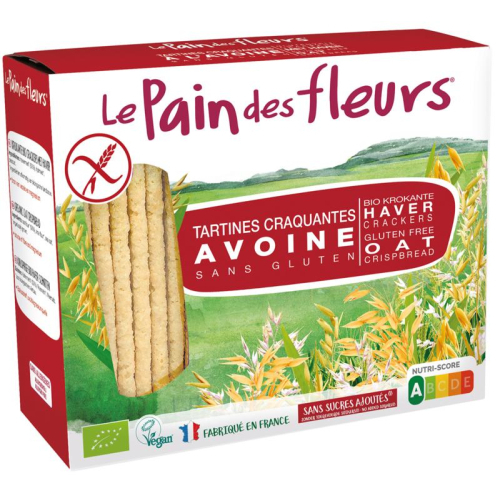  Le Pain des Fleurs Krokante Bio Crackers met Haver Biologisch