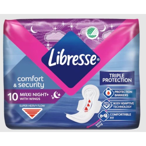 10 Stücke Libresse Maxi Goodnight met Vleugels
