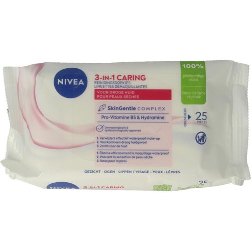 Nivea 3-In-1 Zachte Reinigingsdoekjes 25 Stücke