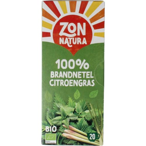 Zonnatura 100% Brandnetel Citroengras Thee Biologisch 20 Tüte