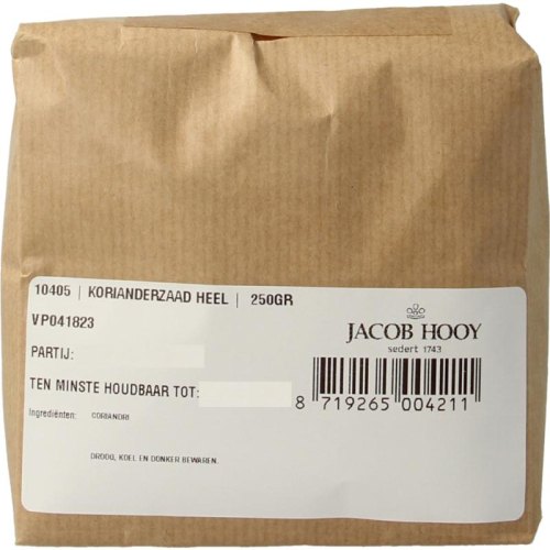 Jacob Hooy Korianderzaad Heel 250 Gramm