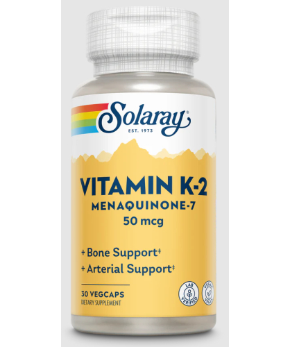 30 vegacaps Solaray Vitamin K-2 50 mcg