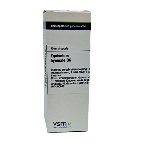 VSM Enkelvoudige Homeopathie Equisetum Hyemale D6 20 Ml