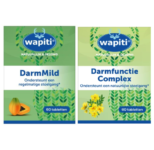 60+60 Tabletten Wapiti DarmMild en Darmfunctie Complex