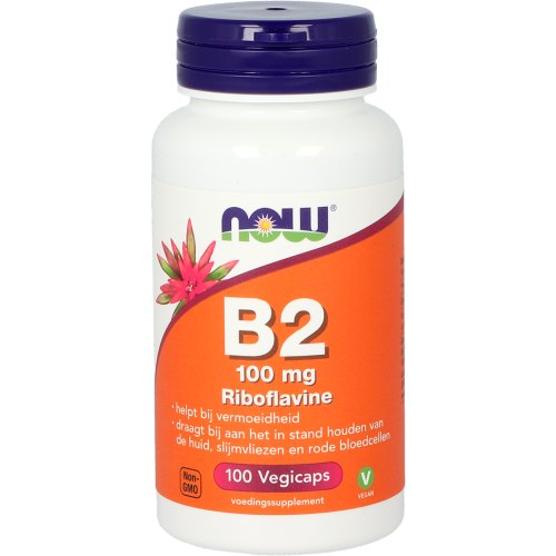 NOW B2 100 mg Riboflavine 100 Kapseln