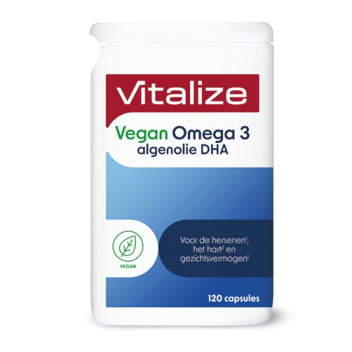 Vitalize Vegan Omega 3 Algenolie DHA 120 Kapseln