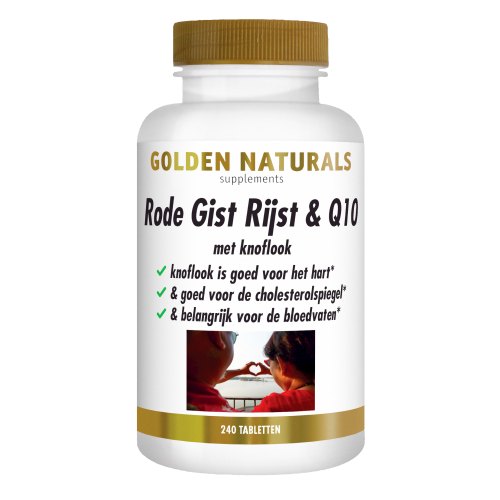 Golden Naturals Rode Gist Rijst & Q10 240 tablets