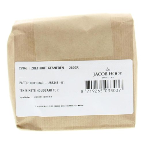Jacob Hooy Zoethout Gesneden 250 Gramm
