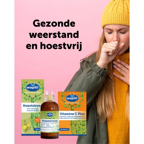 Wapiti Vitamine C Plus + Hoestsiroop 45 tablets + 250 ml