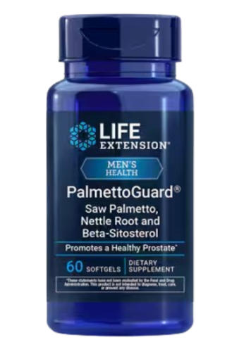 Life Extension PalmettoGuard Saw Palmetto Nettle Root with Beta-Sitosterol 60 Softgels