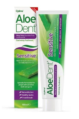 100 ml AloeDent Sensitive Toothpaste Fluoride Free