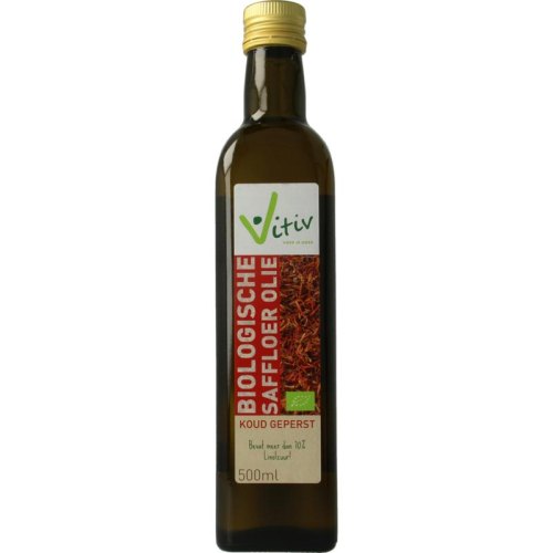 Vitiv Saffloerolie Biologisch 500 Ml