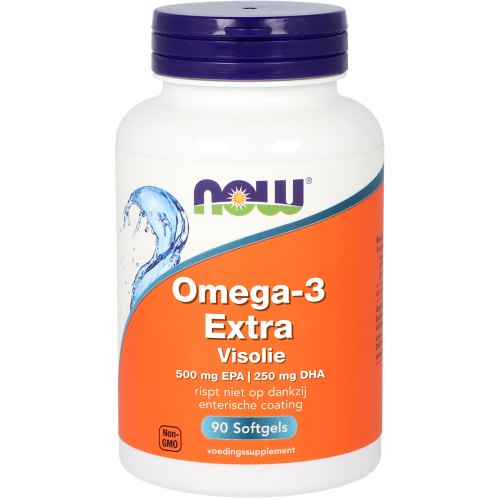 NOW Omega-3 Extra Visolie 90 Softgels