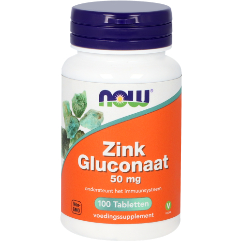NOW Zink Gluconaat 50 mg 100 tablets