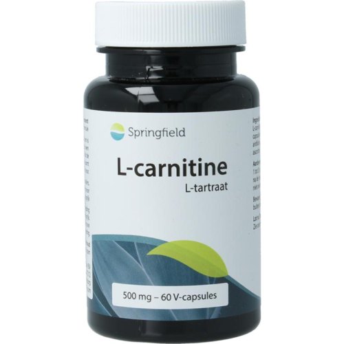 Springfield L-Carnitine L-Tartraat 500 mg 60 Kapseln