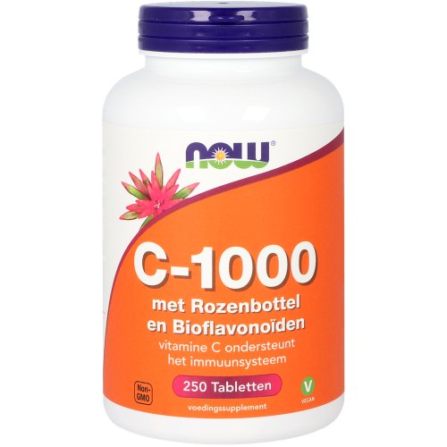 NOW C-1000 met Rozenbottel en Bioflavonoiden 250 tablets