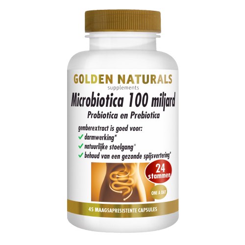 Golden Naturals Microbiotica 100 Miljard 45 Kapseln