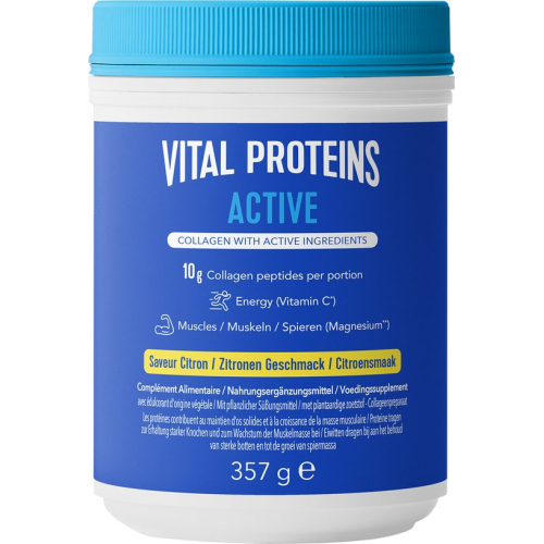 357 gram Vital Proteins Active met citroensmaak