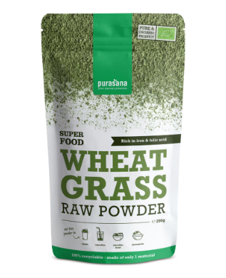 200 gram Purasana Wheat Grass Raw Powder Biologisch
