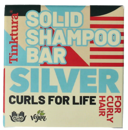 Tinktura Shampoo Bar Silver Krullend Haar 60 Gramm