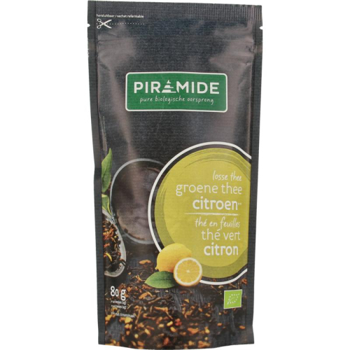 80 gram Piramide Groene Thee Citroen Biologisch