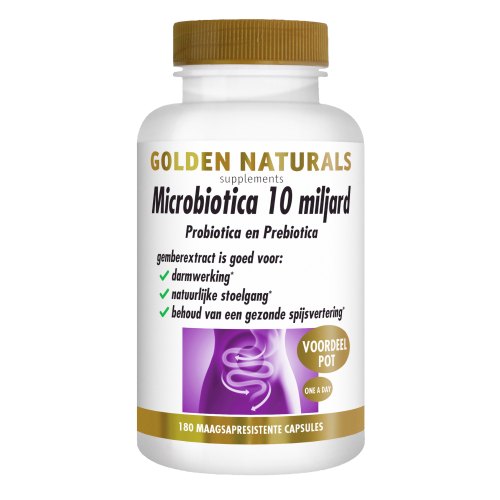 Golden Naturals Microbiotica 10 Miljard Voordeelpot 180 Kapseln