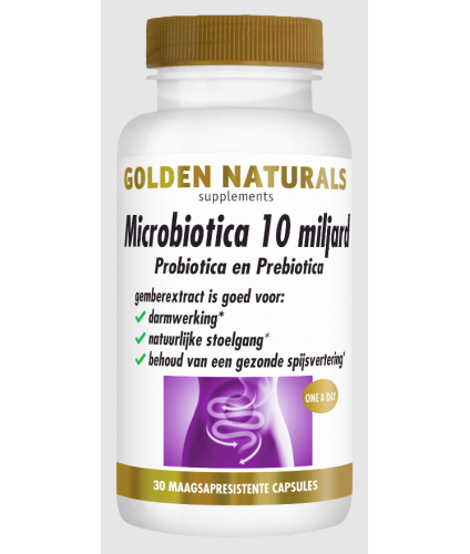 Golden Naturals Microbiotica 10 Miljard 30 Kapseln