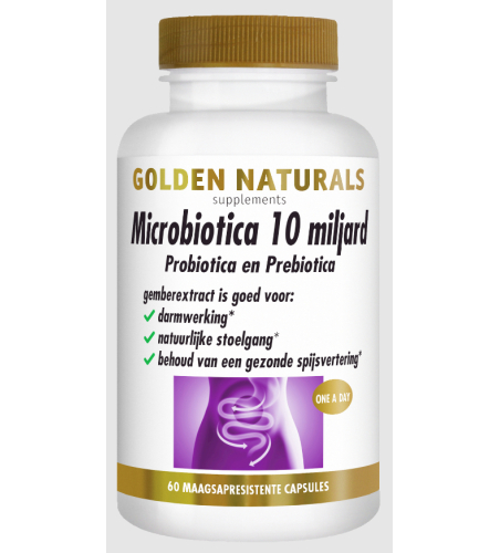 Golden Naturals Microbiotica 10 Miljard 60 Kapseln