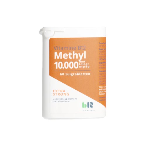 B12 Vitamins Vitamine B12 Methyl 10.000 met Folaat en P-5-P 60 lozenges