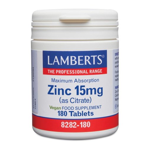 180 tabletten Lamberts Zink Citraat 15 mg