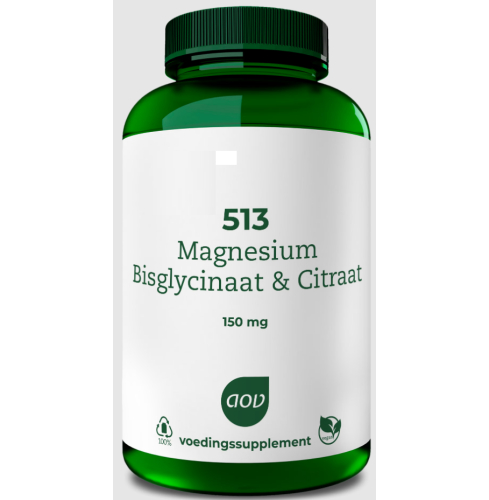 180 tabletten AOV 513 Magnesium Bisglycinaat & Citraat 150 mg