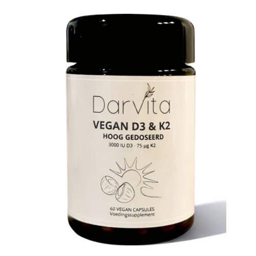 Darvita Vegan D3 & K2 3000 IU 60 Kapseln