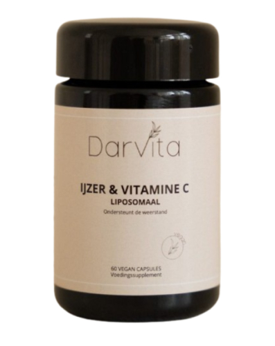 60 vegacaps Darvita IJzer & Vitamine C Liposomaal