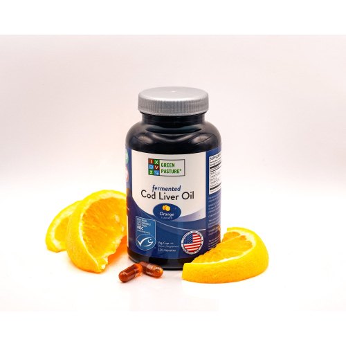 Green Pasture Fermented Cod Liver Oil Orange 120 Kapseln