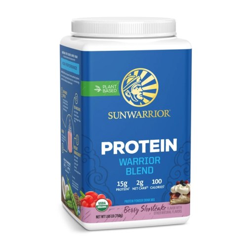 Sunwarrior Protein Warrior Blend Berry Shortcake Flavoured 750  Gramm