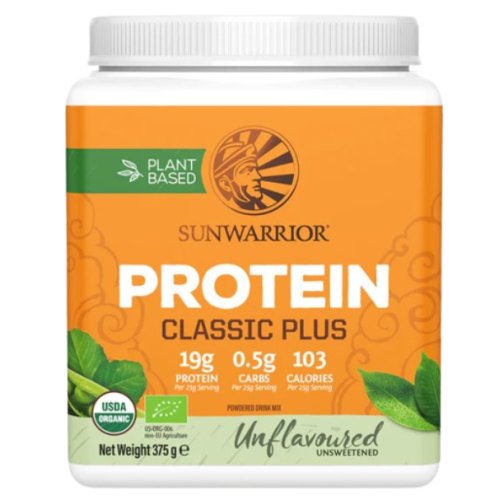 Sunwarrior Protein Classic Plus Unflavoured 375 Gramm