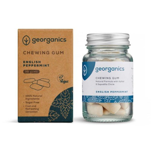Georganics Chewing Gum English Peppermint 30 pieces