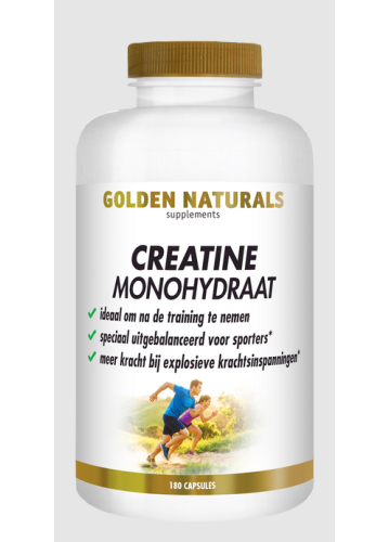 180 capsules Golden Naturals Creatine Monohydraat